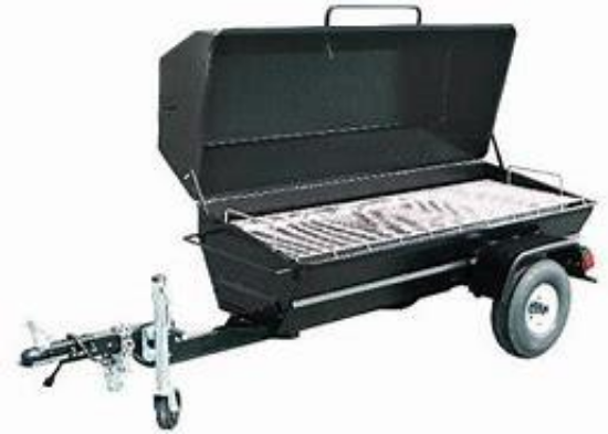 Picture of Grill Smoker Charcoal Tow Behind