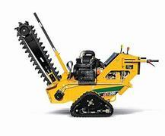 Picture of trencher vermeer track